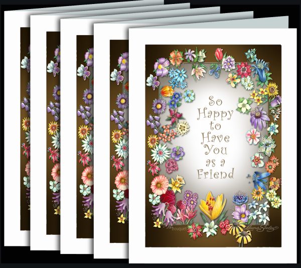 Greeting Card - Flowers - BOUQUET Friends - Art and Gifts - Image 2