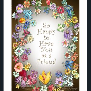 Greeting Card - Flowers - BOUQUET Friends - Art and Gifts