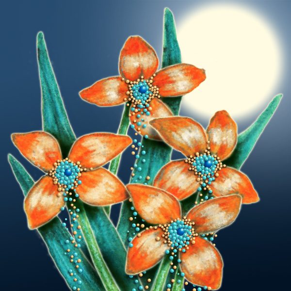 Moon Flower Art Series - Flower 26