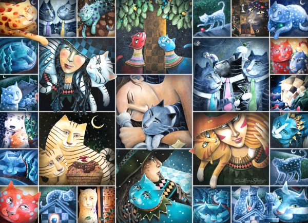 Gifts-Jigsaw Art Puzzles - CATS COLOR OUR LIVES