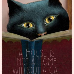 Storytime Cat - Gold - Mini Canvases & Magnets